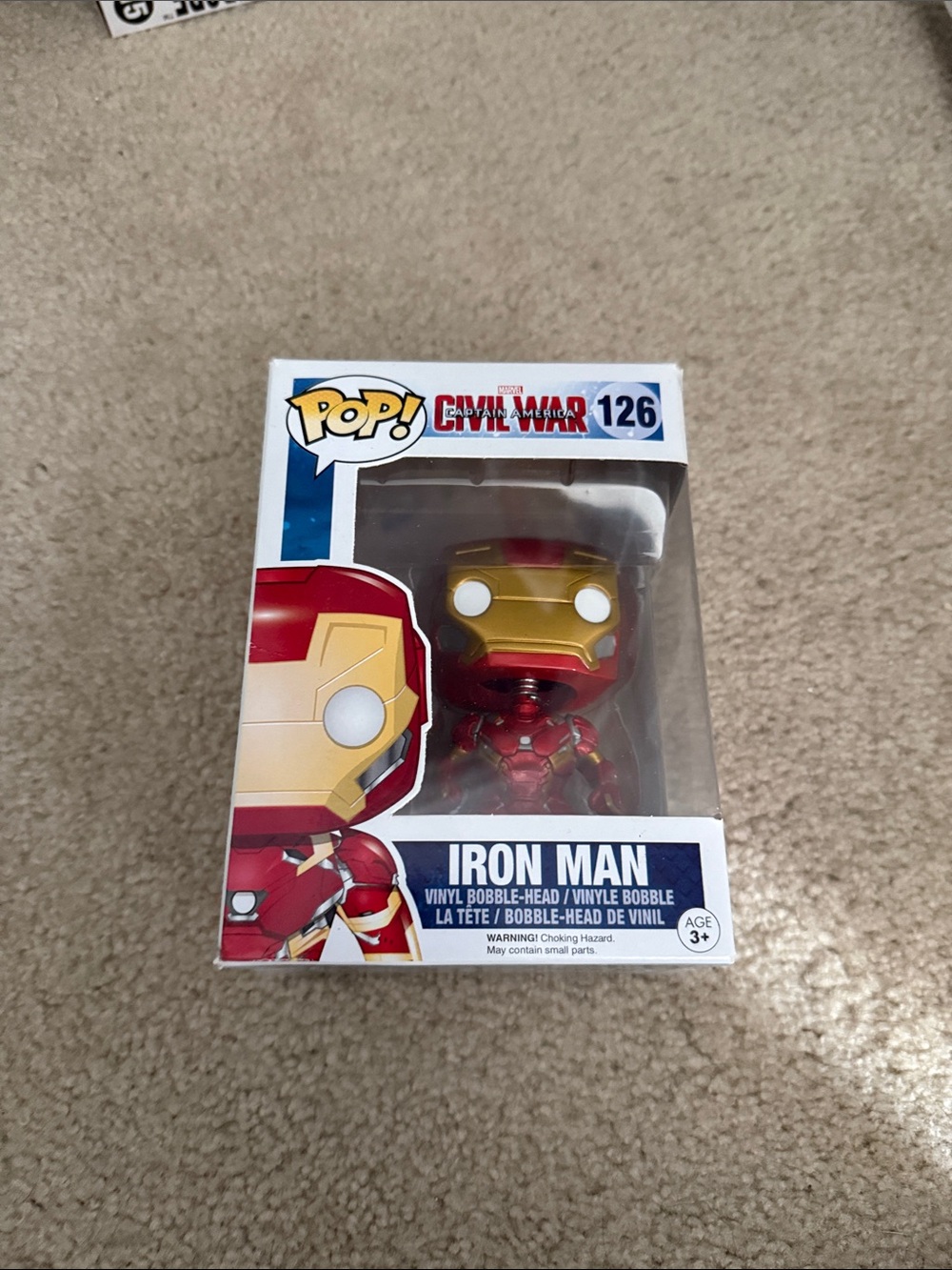 Funko Iron Man Pop! Figure in Red & Gold